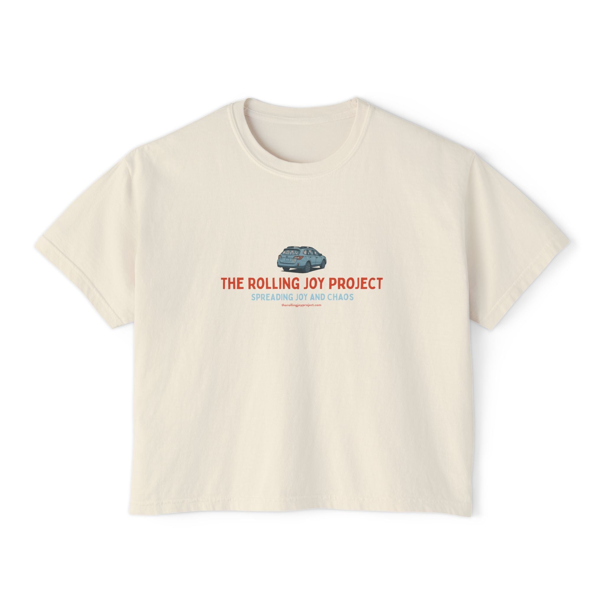 The Rolling Joy Project Tee — Women's Boxy Organic Cotton Shirt