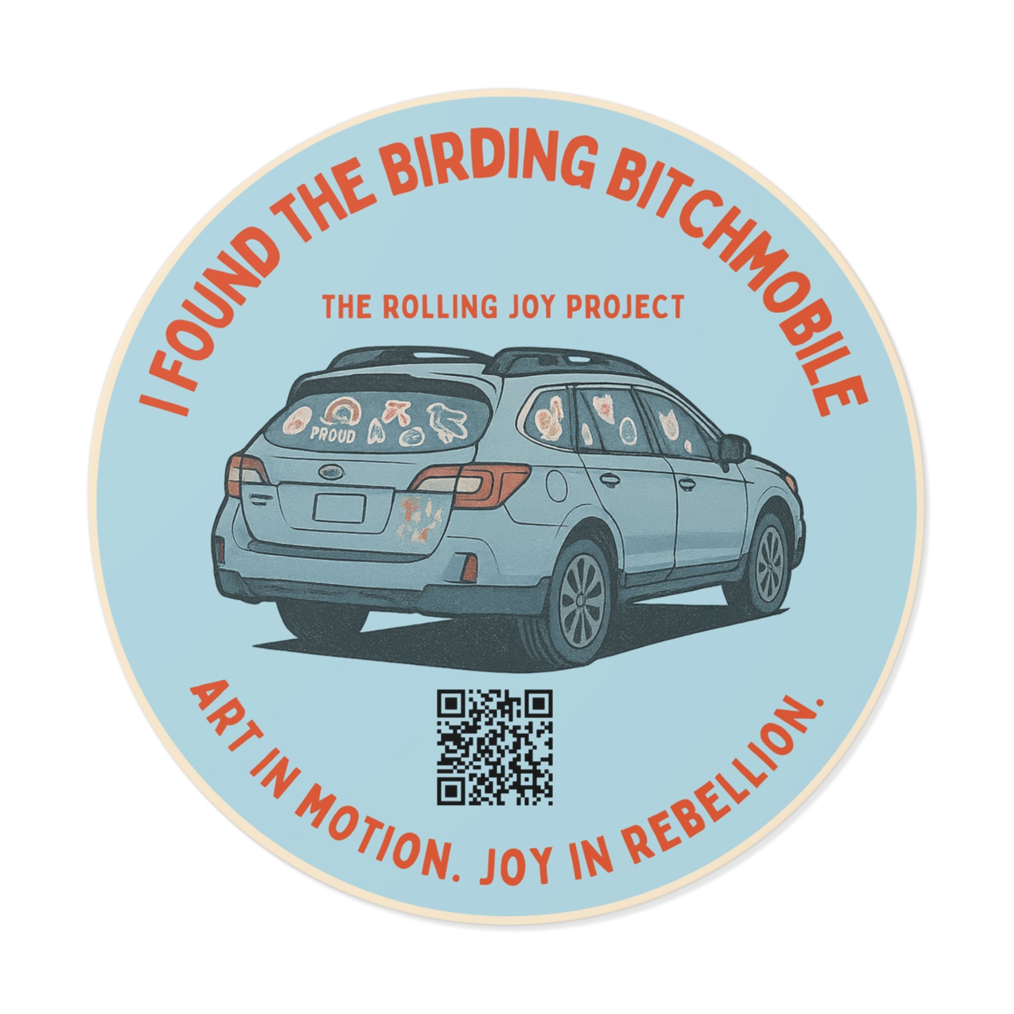 Certified Birding Bitchmobile Spotter Vinyl Sticker - Art in Motion