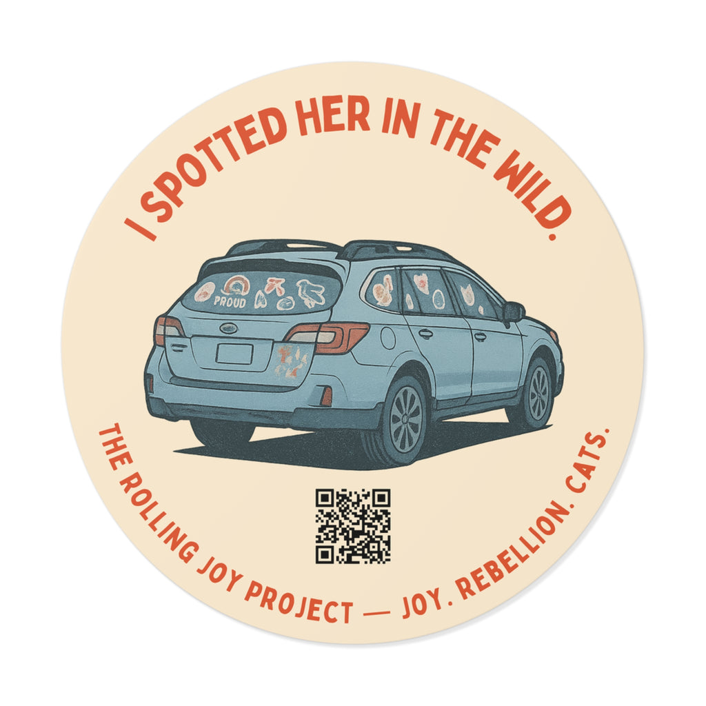 I Spotted Her in the Wild. Vinyl Sticker